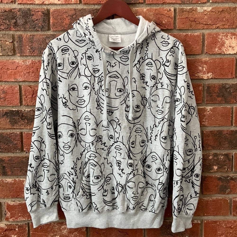 Maya Angelou Gray & Black Hoodie Sweatshirt